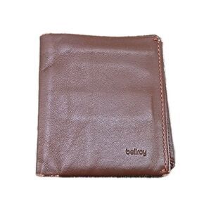 Bellroy Slim Leather Wallet Brown RFID Protected Bi-Fold 3.5" X 4"